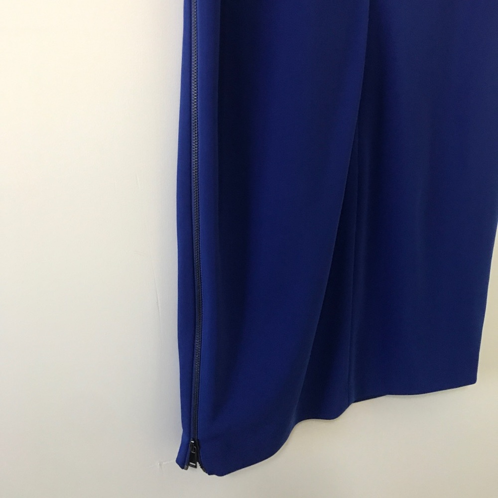 Tahari Blue Short Sleeve Dress - Picture 5 of 7